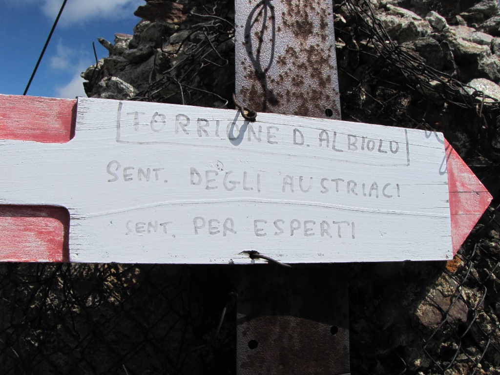 Il sentiero degli alpini del monte Albiolo